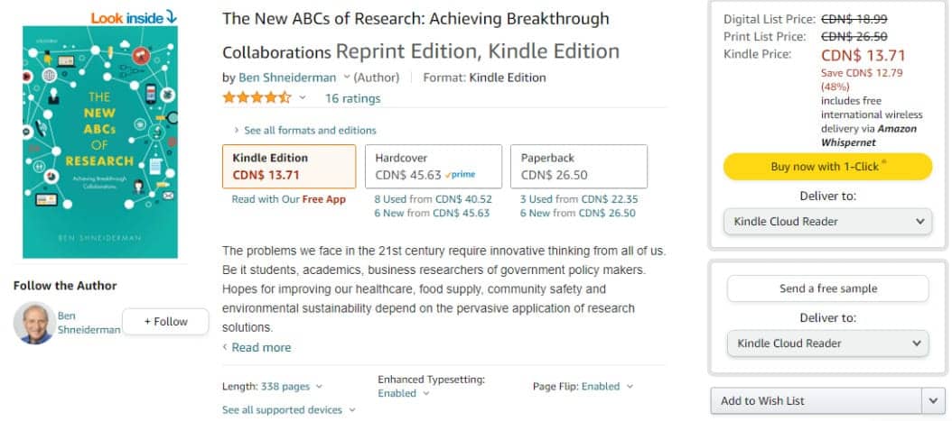 Example of consistency on Amazon